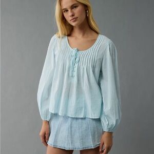American Eagle boho breezy blouse